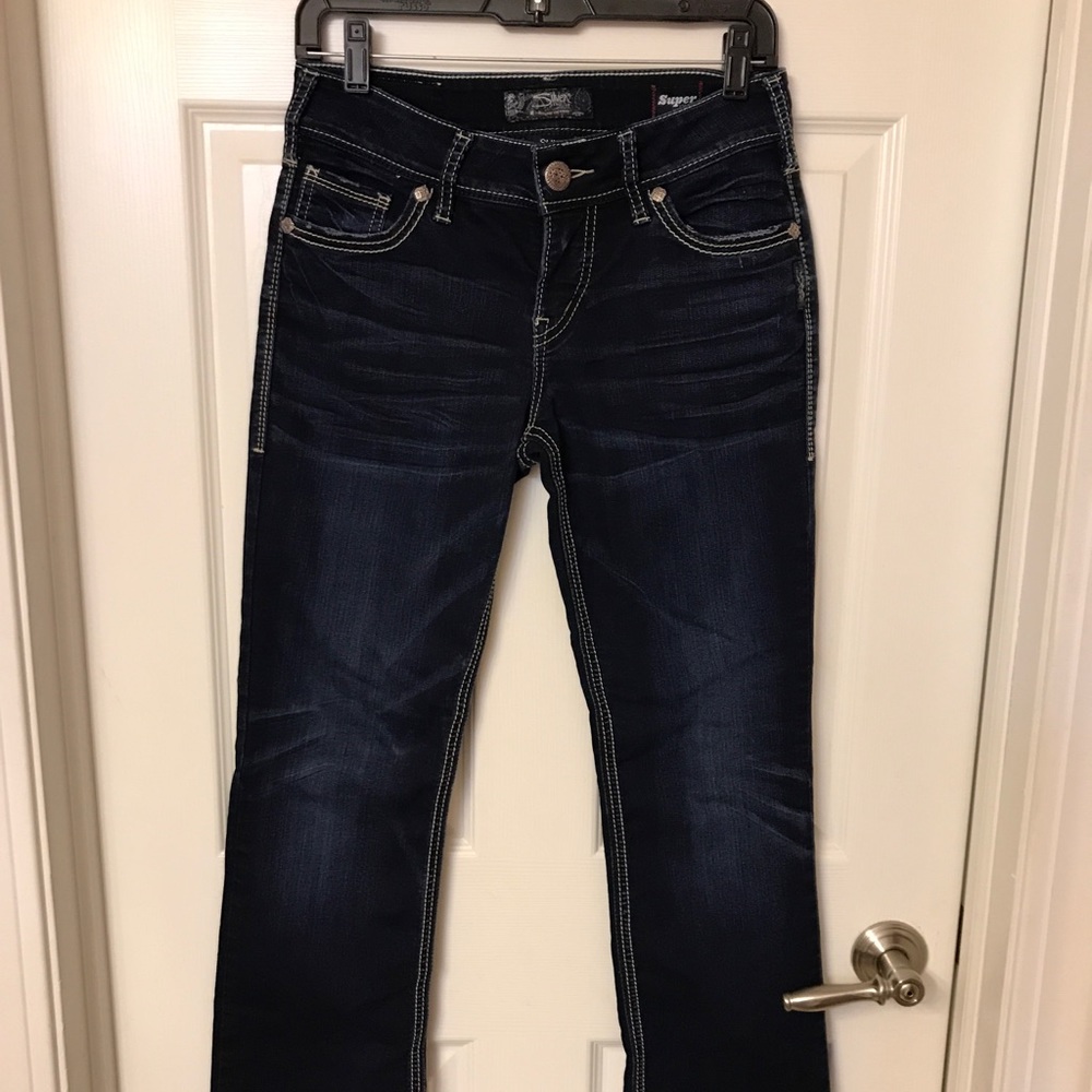 Silver Suki Jeans, Size 27/31